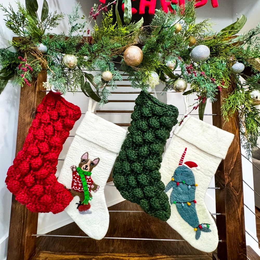 West Elm Whale Stocking *brand new*